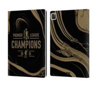 Head Case Designs Licenza Ufficiale Liverpool Football Club Marmo Nero Campioni della Premier League 2025 Custodia Portafoglio in Pelle Compatibile con Apple iPad PRO 12.9 2020/2021/2022