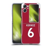 Head Case Designs Licenza Ufficiale Liverpool Football Club Milos Kerkez 2025/26 Giocatori Divisa Casa 1° Gruppo Custodia in Gel [Protezione di Grado Militare] Compatibile con Oppo Find N2 Flip
