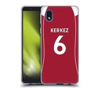 Head Case Designs Licenza Ufficiale Liverpool Football Club Milos Kerkez 2025/26 Giocatori Divisa Casa 1° Gruppo Custodia in Gel [Grado Militare] Compatibile con Samsung Galaxy A01 Core (2020)