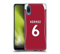 Head Case Designs Licenza Ufficiale Liverpool Football Club Milos Kerkez 2025/26 Giocatori Divisa Casa 1° Gruppo Custodia in Gel [Grado Militare] Compatibile con Samsung Galaxy A02/M02 (2021)