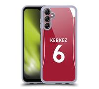 Head Case Designs Licenza Ufficiale Liverpool Football Club Milos Kerkez 2025/26 Giocatori Divisa Casa 1° Gruppo Custodia in Gel [Protezione di Grado Militare] Compatibile con Samsung Galaxy A14 5G