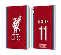 Head Case Designs Licenza Ufficiale Liverpool Football Club Mohamed Salah 2020/21 Giocatori Home Gruppo 1 Custodia Portafoglio in Pelle Compatibile con Apple iPad Air 13 2024/2025