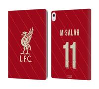 Head Case Designs Licenza Ufficiale Liverpool Football Club Mohamed Salah 2021/22 Giocatori Home Kit Gruppo 1 Custodia Portafoglio in Pelle Compatibile con Apple iPad Air 13 2024/2025