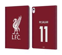 Head Case Designs Licenza Ufficiale Liverpool Football Club Mohamed Salah 2022/23 Giocatori Home Kit Custodia Portafoglio in Pelle Compatibile con Apple iPad Air 13 2024/2025