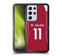 Head Case Designs Licenza Ufficiale Liverpool Football Club Mohamed Salah 2025/26 Giocatori Divisa Casa 1° Gruppo Custodia Antiurto Ultra Blindata Compatibile con Samsung Galaxy S21 Ultra 5G