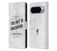 Head Case Designs Licenza Ufficiale Liverpool Football Club Non Un Sognatore Bianco Frasi Klopp Custodia Portafoglio in Pelle Compatibile con Google Pixel 10 Pro XL