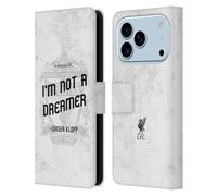 Head Case Designs Licenza Ufficiale Liverpool Football Club Non Un Sognatore Bianco Frasi Klopp Custodia Portafoglio in Pelle Compatibile con Apple iPhone 17 PRO