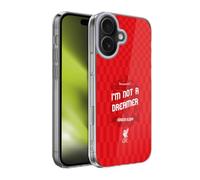 Head Case Designs Licenza Ufficiale Liverpool Football Club Non Un Sognatore Rosso Frasi Klopp Custodia in Gel [Protezione di Grado Militare] Compatibile con Apple iPhone 17