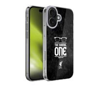 Head Case Designs Licenza Ufficiale Liverpool Football Club Occhiali Grunge Nero Icone Klopp Custodia in Gel [Protezione di Grado Militare] Compatibile con Apple iPhone 17