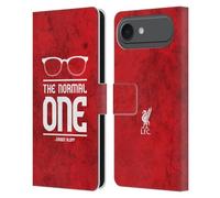 Head Case Designs Licenza Ufficiale Liverpool Football Club Occhiali Grunge Rosso Icone Klopp Custodia Portafoglio in Pelle Compatibile con Apple iPhone 17 Air