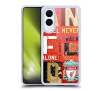 Head Case Designs Licenza Ufficiale Liverpool Football Club Placca Vintage Anfield Crest Non Camminerai Mai Solo Custodia in Gel [Protezione di Grado Militare] Compatibile con Samsung Galaxy S25 Edge