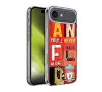 Head Case Designs Licenza Ufficiale Liverpool Football Club Placca Vintage Anfield Crest Non Camminerai Mai Solo Custodia in Gel [Protezione di Grado Militare] Compatibile con Apple iPhone 17 Air