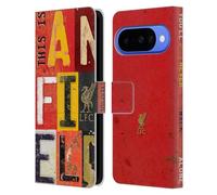 Head Case Designs Licenza Ufficiale Liverpool Football Club Placca Vintage Anfield Liver Bird Ynwa Custodia Portafoglio in Pelle Compatibile con Google Pixel 10