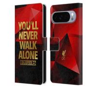 Head Case Designs Licenza Ufficiale Liverpool Football Club Rosso Geo Ynwa Semplice Liver Bird Ynwa Custodia Portafoglio in Pelle Compatibile con Google Pixel 10 Pro XL