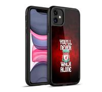 Head Case Designs Licenza Ufficiale Liverpool Football Club Rosso Pixel Semplice Crest Non Camminerai Mai Solo Cover in Gel Rinforzata [Protezione di Grado Militare] Compatibile con Apple iPhone 11