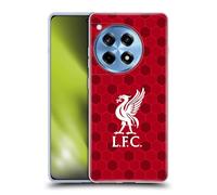 Head Case Designs Licenza Ufficiale Liverpool Football Club Rosso Stemma & Liverbird 2 Custodia Cover in Morbido Gel Compatibile con OnePlus Ace 3 5G