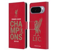 Head Case Designs Licenza Ufficiale Liverpool Football Club Rosso Tipografia Campioni 2020 Custodia Portafoglio in Pelle Compatibile con Google Pixel 10 Pro XL