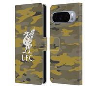 Head Case Designs Licenza Ufficiale Liverpool Football Club Royal Liver Bird Colorato Camou Custodia Portafoglio in Pelle Compatibile con Google Pixel 10 Pro XL