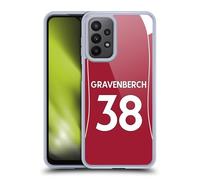 Head Case Designs Licenza Ufficiale Liverpool Football Club Ryan Gravenberch 2025/26 Giocatori Divisa Casa 2° Gruppo Custodia in Gel [Grado Militare] Compatibile con Samsung Galaxy A23 / 5G (2022)