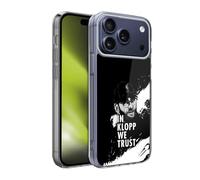 Head Case Designs Licenza Ufficiale Liverpool Football Club Sguardo Nero Illustrazioni Jurgen Klopp Custodia in Gel [Protezione di Grado Militare] Compatibile con Apple iPhone 17 PRO Max