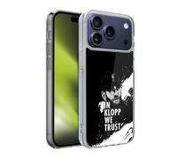 Head Case Designs Licenza Ufficiale Liverpool Football Club Sguardo Nero Illustrazioni Jurgen Klopp Custodia in Gel [Protezione di Grado Militare] Compatibile con Apple iPhone 17 PRO
