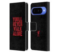 Head Case Designs Licenza Ufficiale Liverpool Football Club Stencil Nero Liver Bird Ynwa Custodia Portafoglio in Pelle Compatibile con Google Pixel 10