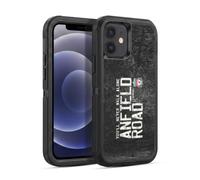 Head Case Designs Licenza Ufficiale Liverpool Football Club Strada Anfield Nero Crest Non Camminerai Mai Solo Custodia Antiurto Ultra Blindata compatibile con Apple iPhone 12 / iPhone 12 Pro