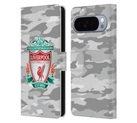 Head Case Designs Licenza Ufficiale Liverpool Football Club Third Crest Colorato Camou Custodia Portafoglio in Pelle Compatibile con Google Pixel 10 Pro XL