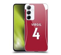 Head Case Designs Licenza Ufficiale Liverpool Football Club Virgil Van Dijk 2025/26 Giocatori Divisa Casa 1° Gruppo Custodia Cover Dura per Parte Posteriore Compatibile con Samsung Galaxy A55 5G