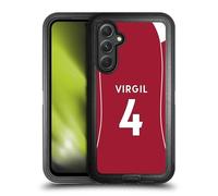 Head Case Designs Licenza Ufficiale Liverpool Football Club Virgil Van Dijk 2025/26 Giocatori Divisa Casa 1° Gruppo Custodia Antiurto Ultra Blindata Compatibile con Samsung Galaxy A54 5G