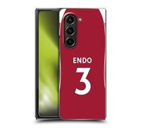 Head Case Designs Licenza Ufficiale Liverpool Football Club Wataru Endo 2025/26 Giocatori Divisa Casa 2° Gruppo Custodia Cover Dura per Parte Posteriore Compatibile con Samsung Galaxy Z Fold5