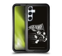Head Case Designs Licenza Ufficiale Looney Tunes Black And White Bugs Bunny Custodia Antiurto Ultra Blindata Compatibile con Samsung Galaxy A55 5G