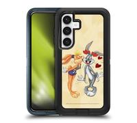 Head Case Designs Licenza Ufficiale Looney Tunes Bugs Bunny And Lola Bunny Stagione Custodia Antiurto Ultra Blindata Compatibile con Samsung Galaxy S24 5G
