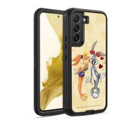 Head Case Designs Licenza Ufficiale Looney Tunes Bugs Bunny And Lola Bunny Stagione Custodia Antiurto Ultra Blindata Compatibile con Samsung Galaxy S22 5G