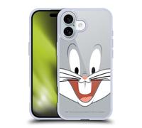 Head Case Designs Licenza Ufficiale Looney Tunes Bugs Bunny Volto Pieno Custodia in Gel [Protezione di Grado Militare] Compatibile con Apple iPhone 16 E Compatibile con MagSafe