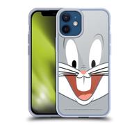 Head Case Designs Licenza Ufficiale Looney Tunes Bugs Bunny Volto Pieno Custodia in Gel [Protezione di Grado Militare] Compatibile con Apple iPhone 12 Mini