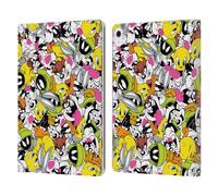 Head Case Designs Licenza Ufficiale Looney Tunes Gruppo Modelli Custodia Portafoglio in Pelle Compatibile con Apple iPad Air 13 2024/2025