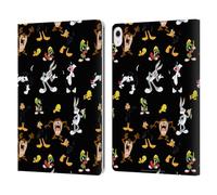 Head Case Designs Licenza Ufficiale Looney Tunes Nero Modelli Custodia Portafoglio in Pelle Compatibile con Apple iPad Air 13 2024/2025