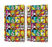Head Case Designs Licenza Ufficiale Looney Tunes Piastrelle Modelli Custodia Portafoglio in Pelle Compatibile con Apple iPad Air 13 2024/2025