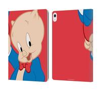 Head Case Designs Licenza Ufficiale Looney Tunes Porky Pig Caratteri Custodia Portafoglio in Pelle Compatibile con Apple iPad Air 13 2024/2025