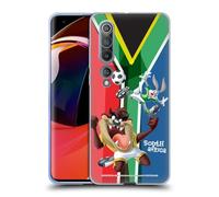 Head Case Designs Licenza Ufficiale Looney Tunes Sudafrica Taz & Bugs Bunny Grafica Della Bandiera 1 Custodia Cover in Morbido Gel Compatibile con Xiaomi Mi 10 5G / Mi 10 Pro 5G
