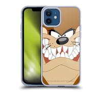 Head Case Designs Licenza Ufficiale Looney Tunes Tasmanian Diavolo Volto Pieno Custodia in Gel [Protezione di Grado Militare] Compatibile con Apple iPhone 12 / iPhone 12 PRO E Compatibile con MagSafe