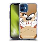 Head Case Designs Licenza Ufficiale Looney Tunes Tasmanian Diavolo Volto Pieno Custodia in Gel [Protezione di Grado Militare] Compatibile con Apple iPhone 12 Mini