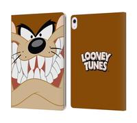Head Case Designs Licenza Ufficiale Looney Tunes Tasmanian Diavolo Volto Pieno Custodia Portafoglio in Pelle Compatibile con Apple iPad Air 13 2024/2025