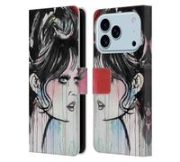 Head Case Designs Licenza Ufficiale LouiJoverArt Dio ha creato la Donna Inchiostro Rosso Custodia Portafoglio in Pelle Compatibile con Apple iPhone 17 Pro