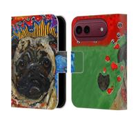 Head Case Designs Licenza Ufficiale Mad Dog Art Gallery Ape Cani Custodia Portafoglio in Pelle Compatibile con Apple iPhone Duo