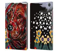 Head Case Designs Licenza Ufficiale Mad Dog Art Gallery Cioccolata Calda Cani Custodia Portafoglio in Pelle Compatibile con Amazon Fire Max 11 2023