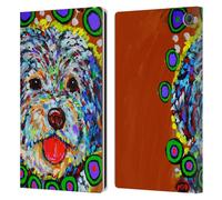 Head Case Designs Licenza Ufficiale Mad Dog Art Gallery Nero Cani Custodia Portafoglio in Pelle Compatibile con Amazon Fire Max 11 2023
