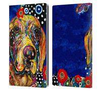 Head Case Designs Licenza Ufficiale Mad Dog Art Gallery Roxie Cani Custodia Portafoglio in Pelle Compatibile con Amazon Fire Max 11 2023