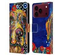 Head Case Designs Licenza Ufficiale Mad Dog Art Gallery Roxie Cani Custodia Portafoglio in Pelle Compatibile con Apple iPhone 18 Pro Max